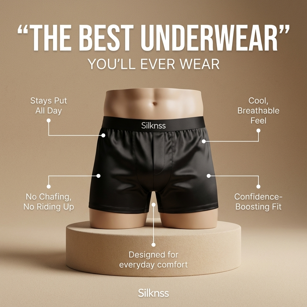 Premium Silk Boxers | All-Day Comfort